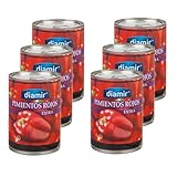 Lot 6x Poivrons rouge entier - Boîte 390g...