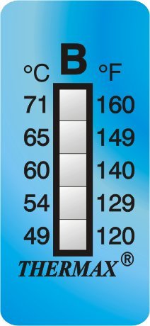 Thermax Irreversible Temperature label 5 level strips, Range: 49 Deg C to 71 Deg C, THE05S-B-picture-28