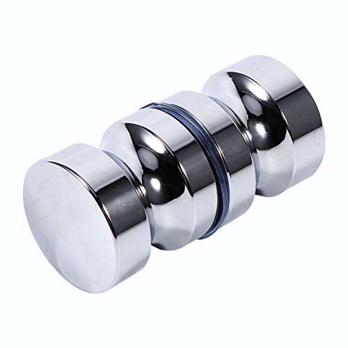 Yosoo Glass Shower Door Handle, Aluminum Alloy 1.1" Dia Single Glass Door Knob Bathroom Shower Cabinet Handle With Screw #TOP19
