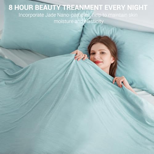 Elegear Revolutionary Cooling Blanket Twin, Absorbs Heat to Keep Body Cool for Night Sweats, Arc-Chill 3.0 Cool Fiber Q-Max>0.5 for Hot Sleepers, Lightweight Summer Cold Blankets for Sleeping, Green