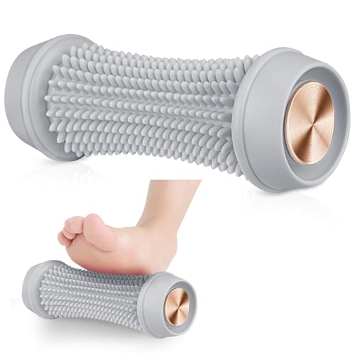 Foot Massager Roller for Plantar Fasciitis, Deep Tissue Foot Massager with Extended Soft Rubber Trigger Point for Plantar Fasciitis Recovery and Tight Muscles Relax