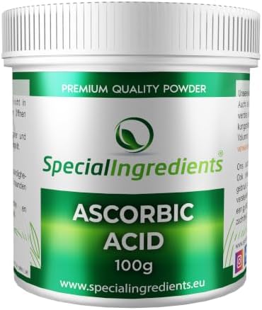 Ascorbic Acid 100g Premium Quality - Vegans, Non-GMO, Gluten Free