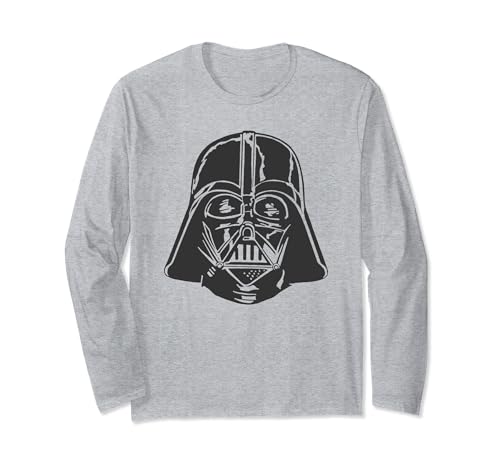 T-shirt Star Wars Dark Vador manches longues en jersey de coton avec imprimé haute définition