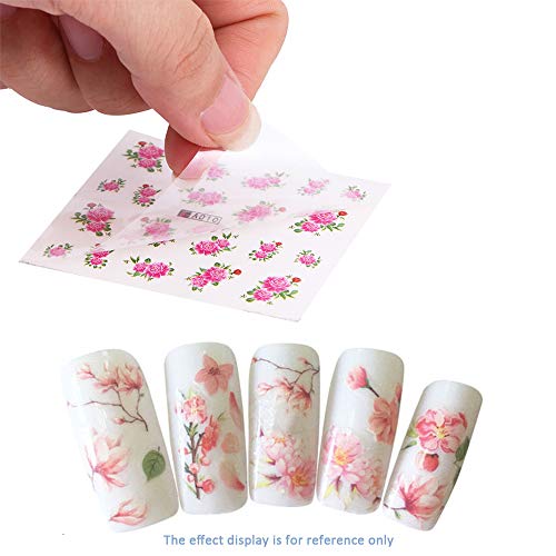 SENDILI 50 Fogli Adesivi per Unghie - Nail Art