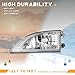 WEELMOTO Halogen Headlights for 1994-1998 Ford Mustang (w/Cobra) Headlight Assembly Pair Replacement for 1994 1995 1996 1997 1998 Driver and Passenger Side Chrome Housing