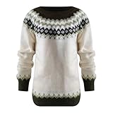 Langärmeliges oberteil: Als Langarm-Pullover gestaltet, bedecken die Ärmel die gesamten Arme und enden am Handgelenk, was es zu einer Option für kühlere Tage macht.