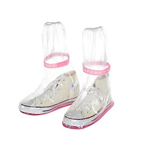 Dontdo - 1 paire de couvre-chaussures réutilisables - Imperméable à l'eau - Antidérapant - Protection de chaussures, PVC, silicone., transparent, CL Cover
