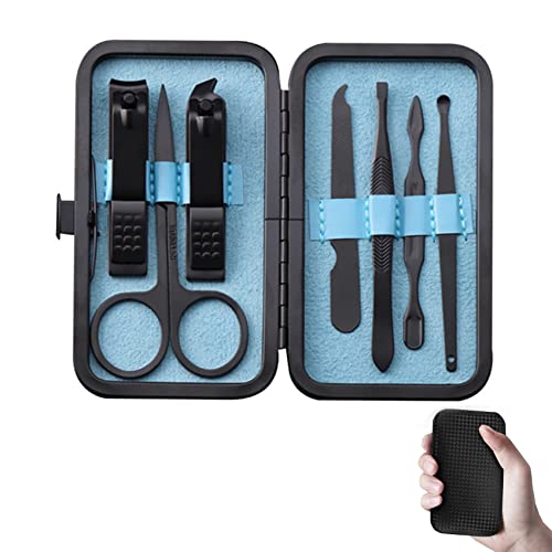 Rnitle Profesionales Manicura Kit [7 Piezas],Juego de Manicura,Profesional Set de Manicura y Pedicura, Profesional Cortaúñas,para Manicura y Pedicura, Limpieza de cutículas