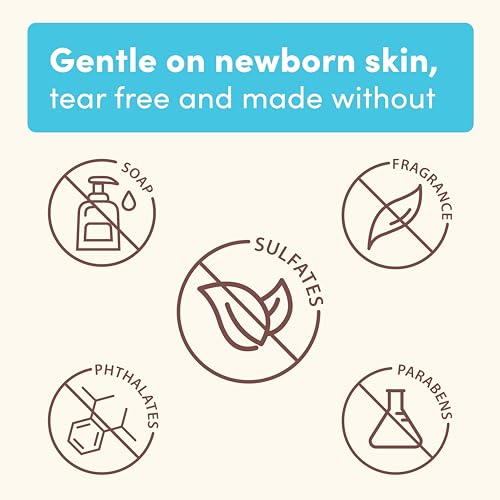 Image of Aveeno Baby Healthy Start Nourishing Newborn Wash, Hypoallergenic Baby Body Wash, Prebiotic Oat, Gently Cleanses Sensitive Skin, No added Fragrances & Parabens, Tear-free, 8 fl. oz