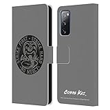 Head Hülle Designs Offizielle Cobra Kai Strike Logo 2 Grafiken Leder-Wallet-Hülle Kompatibel mit Samsung Galaxy S20 FE / 5G