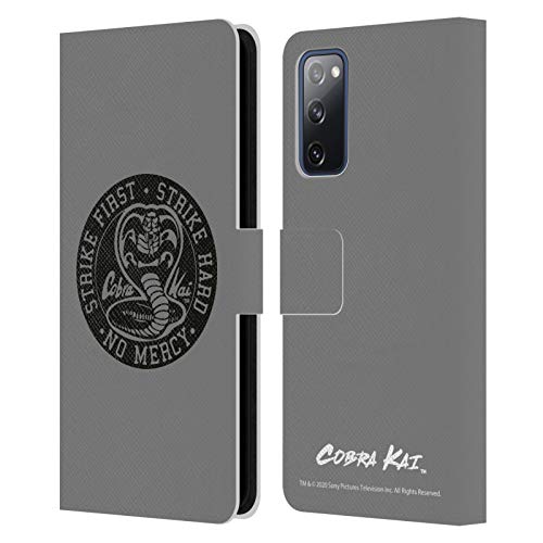 Head Hülle Designs Offizielle Cobra Kai Strike Logo 2 Grafiken Leder-Wallet-Hülle Kompatibel mit Samsung Galaxy S20 FE / 5G