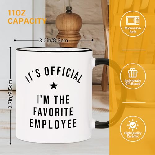 Taza de Cerámica Blanca 11oz para Empleados miniatura 5