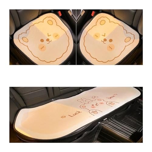 Housse de siège de voiture respirante en peluche | Kit 3 pièces confort