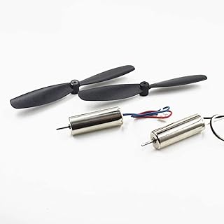 GRASAKY Model Geared 2pcs 3.7V 720 Coreless Motor+AB Propeller Quadcopter Motor DIY Helicopter Motor High-Speed Model Aircraft Motor Drone Motor Rotating Torque