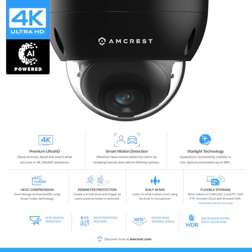 Amcrest 2PACK-IP8M-2493EB 2-Pack Ultrahd 4K (8Mp) Dome Poe Ip Camera thumb #1