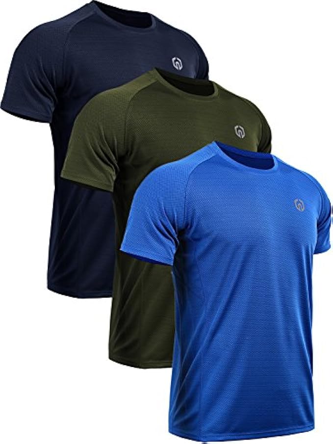 NELEUS Men's Dry Fit Mesh Athletic Shirts