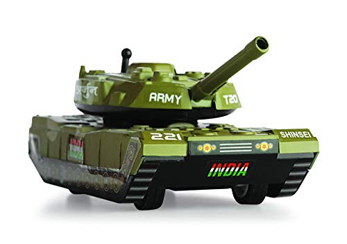 Image of Negi Battle Tank Pull Back Toy for Kids Display Piece (Colour May Vary)