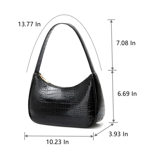 Image of CYHTWSDJ Shoulder Bags for Women, Cute Hobo Tote Handbag Mini Clutch Purse with Zipper Closure