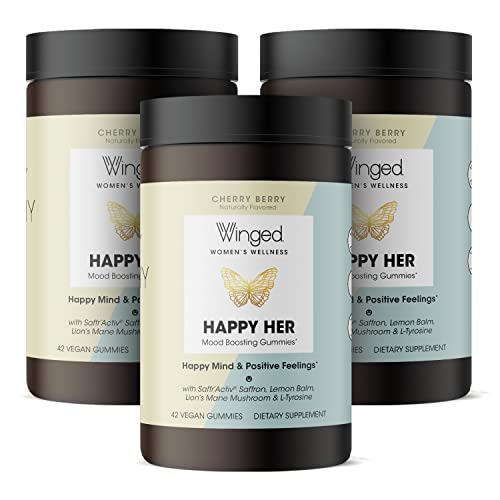 Winged Wellness Happy Her - Mood Support Gummies - Contains