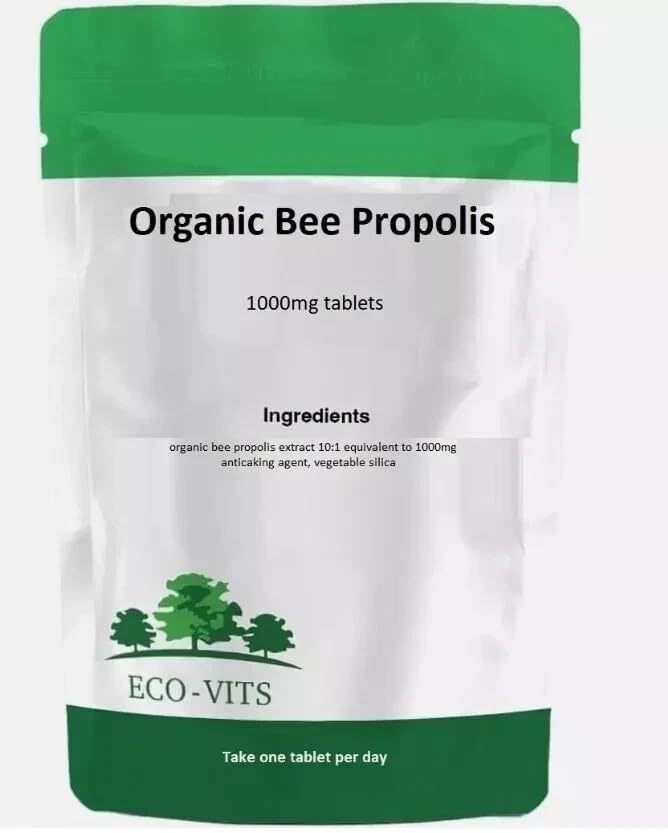 ECO-VITS Propóleo orgánico de abeja 1000 mg 60 tabletas