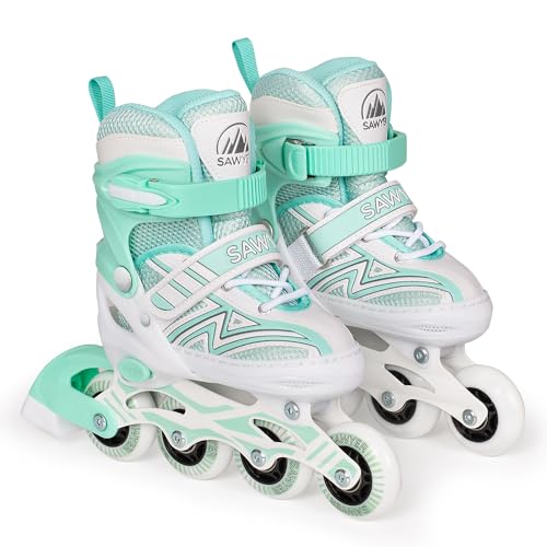 Sawyer Bikes - Patines en Línea Ajustables - Tallas 27 a 38 (Mint, M (31-34))