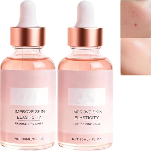 Sérum Facial Iluminador Antiedad 5 en 1, Aceite Esencial Antiedad, Sérum Iluminador, Mejora la Luminosidad de la Piel Apagada para unificar el Tono, Mejora la Elasticidad de la Piel