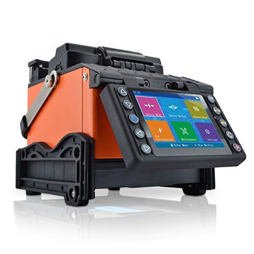 Image of Fusion Splicer With 8PCS Electrodes Fiber Cleaver Tool Kit Automatic Focus SM MM DS NZDS Core Alignment Optical Fiber Splicing Welding Machine (SS413F-411)