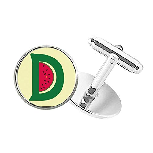 Gemelos Redondos con Diseño de Sandía y Letra D miniatura 1
