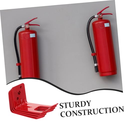Ganchos De Pared Para Extintor PRETYZOOM de 4 piezas en hierro con diseño moderno 5
