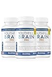 Youth Fuel Brain Pro Neuro Support Supplement, 180 Capsules, Extra Strength Formula with Vitamins & Herbal Blend