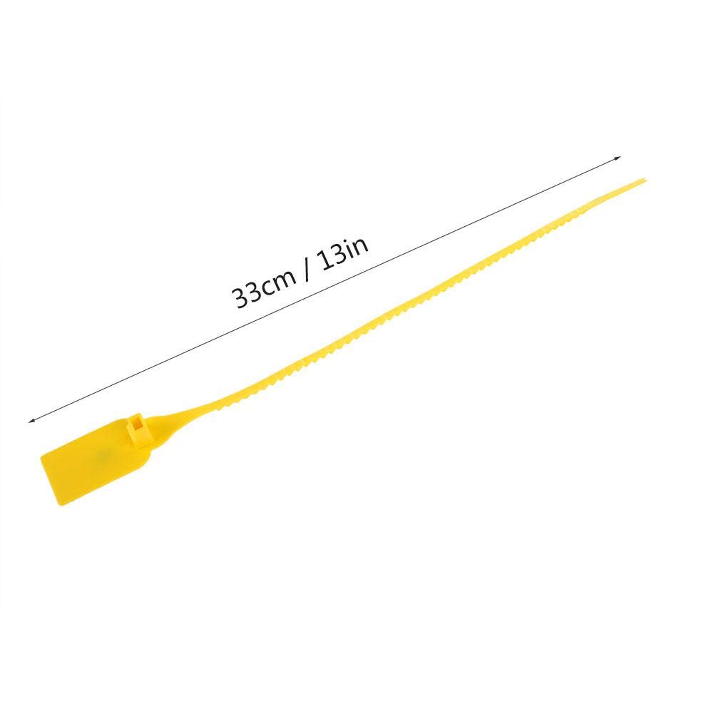 100 Pièces Attaches Zip Autobloquantes Réglables S Tidy Wrap Joints d'inviolabilité en Plastique Attaches Zip Attaches de Câble Robustes Rouge et Jaune (Rouge)(Yellow)