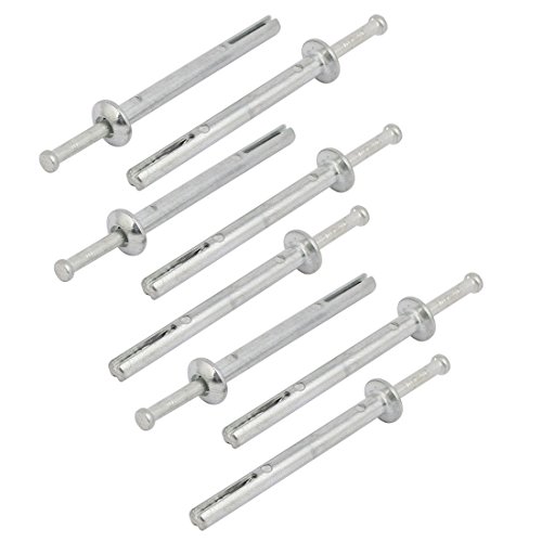 Aexit 6mm Punch fastener Dia 65mm Depth Zinc Alloy Drive Anchor Silver Tone 8pcs Model:34as498qo569