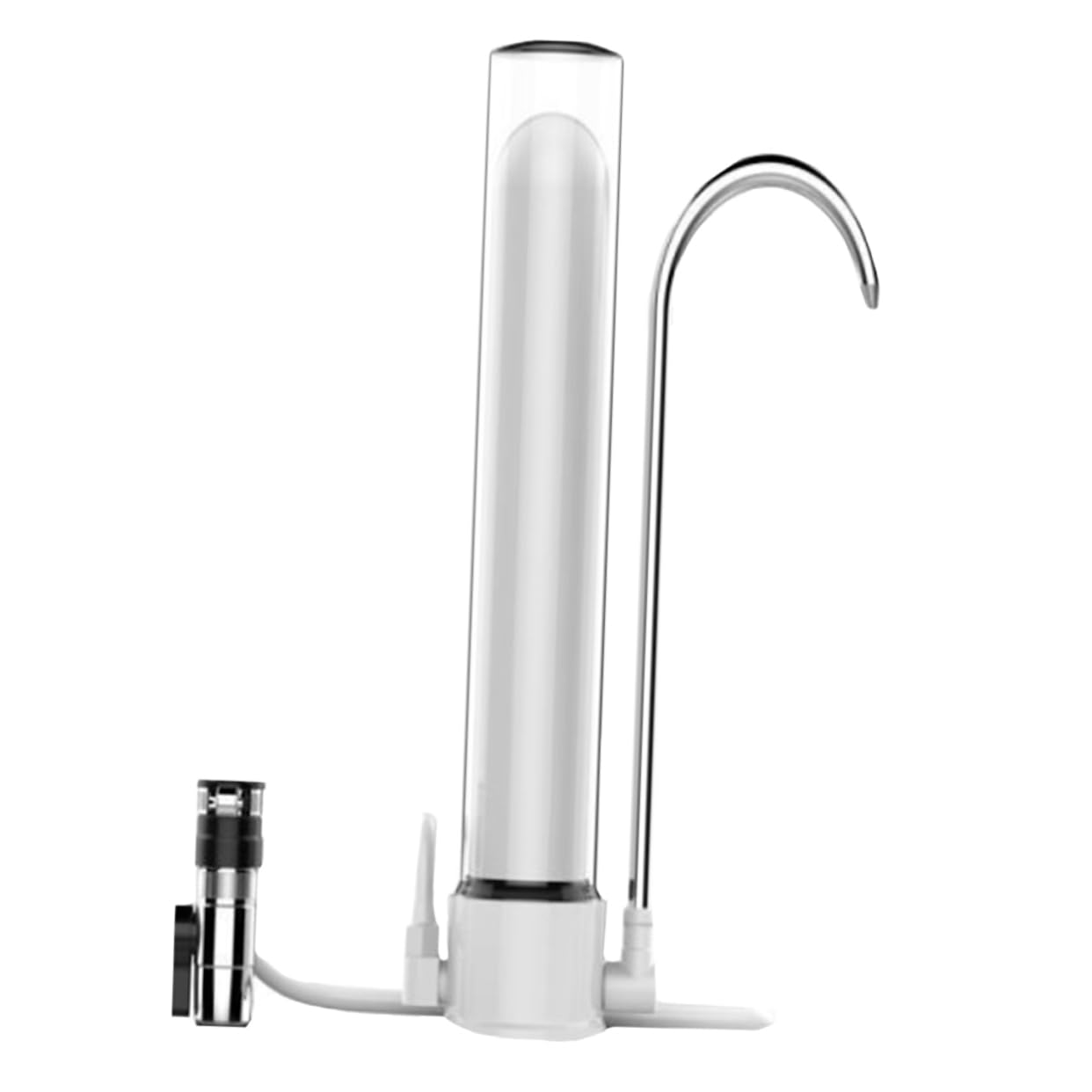 Lurrose Filtro Acqua Da Cucina Depuratore Per Rubinetto Da Banco Macchina Purificazione Acqua Nucleo Filtrante Ceramico e Adattatori Installazione Facile