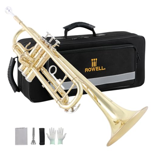 ROWELL Bb Student Trumpet with Stand