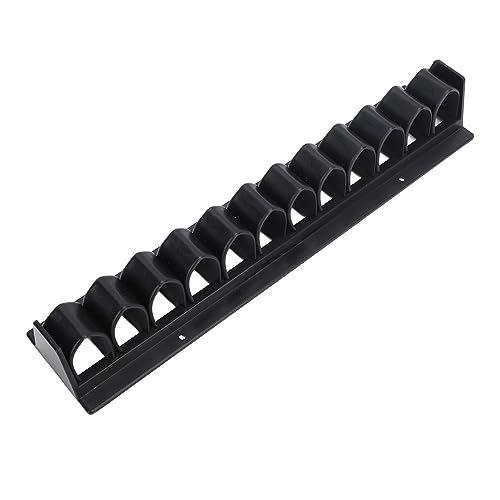 Culnflun Whip Rack, Horse Crop Holder Black Whip Rack, ABS Wall Mount Holds Up to 11 Whip Or Crop, Horse Stable Fishing Pole