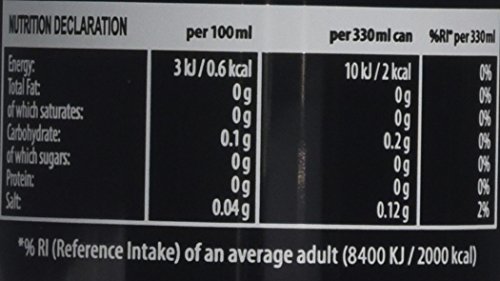 Green Cola Cans 24 Pack, No Sugar Soft Drink, 0 Calories, No Aspartame, Natural Caffeine, 100% Taste - 4 x 6 Pack of 330 ml (24 Cans Total)