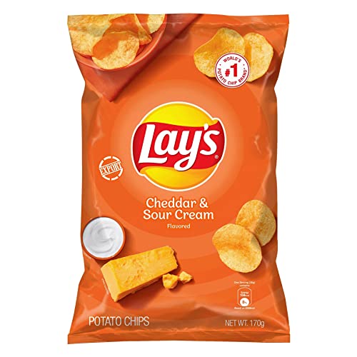 Lays Cheddar & Sour Cream Potato Chips 170g