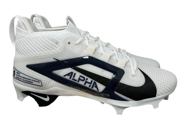 Nike Alpha Menace 4 Elite Football Cleats (FD7036-600, University Red/Team Red/Black/White)