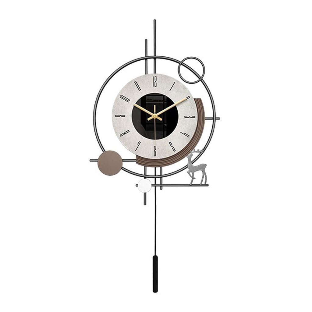 EINES Silent Decorative Wall Clock Creative Home Clock Wall Clock Atmosphere Simple Living Room Modern Clock Wall Silent Watch Easy to Read
