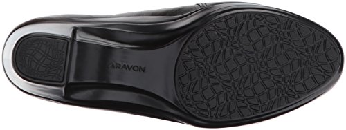 Aravon Women's Lexee Twin Gore Dress Pump, Black Leather, 11 #TOP3