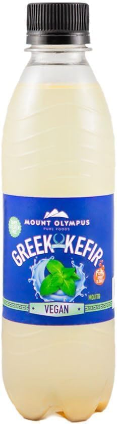 Non-Alcoholic Vegan Water Kefir โ Mojito Flavour Probiotic Wellness Drink - Low Calorie, Rich in Beneficial Cultures - Natural, Plant-Based Beverage - 330ml (12 Pack)