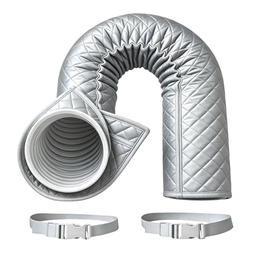 Générique Gaine Isolante Pour Tuyau De Climatiseur Mobile | Gaine Isolante Portable 2 Sangles Réglables - Accessoires De Climatiseur | Pour Hiver Intérieur Garage Fenêtre Camping-Car Maison Bureau