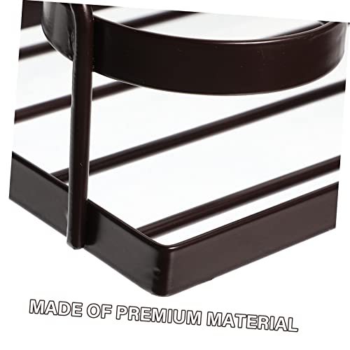 Soporte portátil para botellas de vino de hierro negro miniatura 4