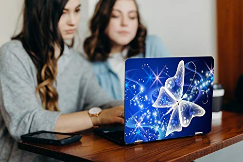 Image of Galaxsia Butterfly D2 Vinyl Laptop Skin /Sticker /Cover /Decal Compatible for Any 15.6 Inches Laptop (Hp /Dell /Sony /Acer /Lenovo /Asus. Etc) Or Notebook.