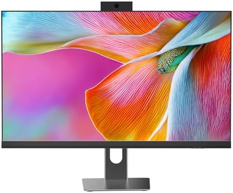 All in One Desktop Computer, 24" Display, i5 CPU Up to 3.3 GHz, 16GB RAM, 256 GB NVME SSD, Privacy Protection Webcam, WiFi 6 + BT 5.3, Win11 Home, Black