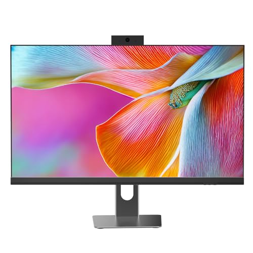 Cybrimax All in One Desktop Computer 24 Display i5 CPU Up to 3.3 GHz 16GB RAM 256 GB SSD Privacy Protection Webcam WiFi 6 + BT 5.3 Win11 Home Black