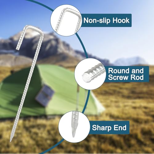 Estacas de camping para suelo duro que evitan que tu tienda de campaña vuele 4