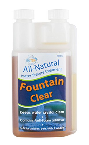 Biotek Fountain Clear - 500ml - All-Natural Water Feature Treatment - Treats Up To 2 000 Litres.