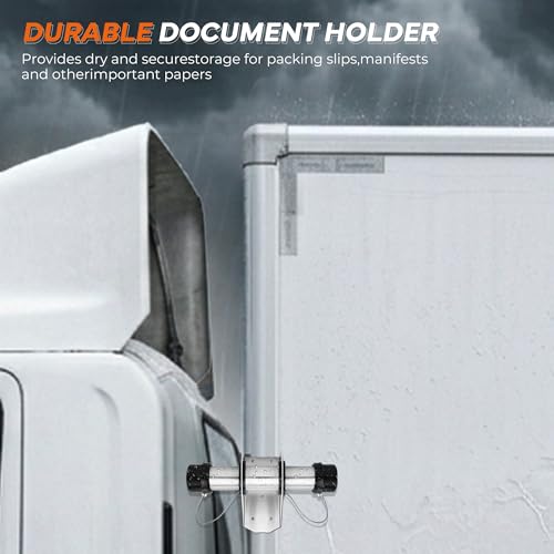 Image of Trailer Document Holder Waterproof - 8 Pack Registration Card Case for Trucks, Semi-Trailers, Boats, and RVs - Weatherproof Manual Container for Insurance & Permits - Airtight Seal Document Tube