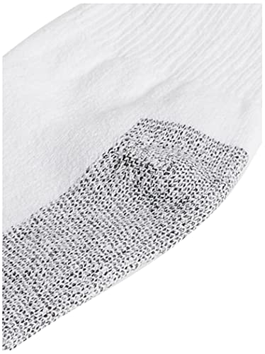 Fruit Of The Loom Mens Cushioned Durable Cotton Work Gear With Moisture Wicking Casual Sock, White, 6-12 Us(Pack Of 10) #TOP5